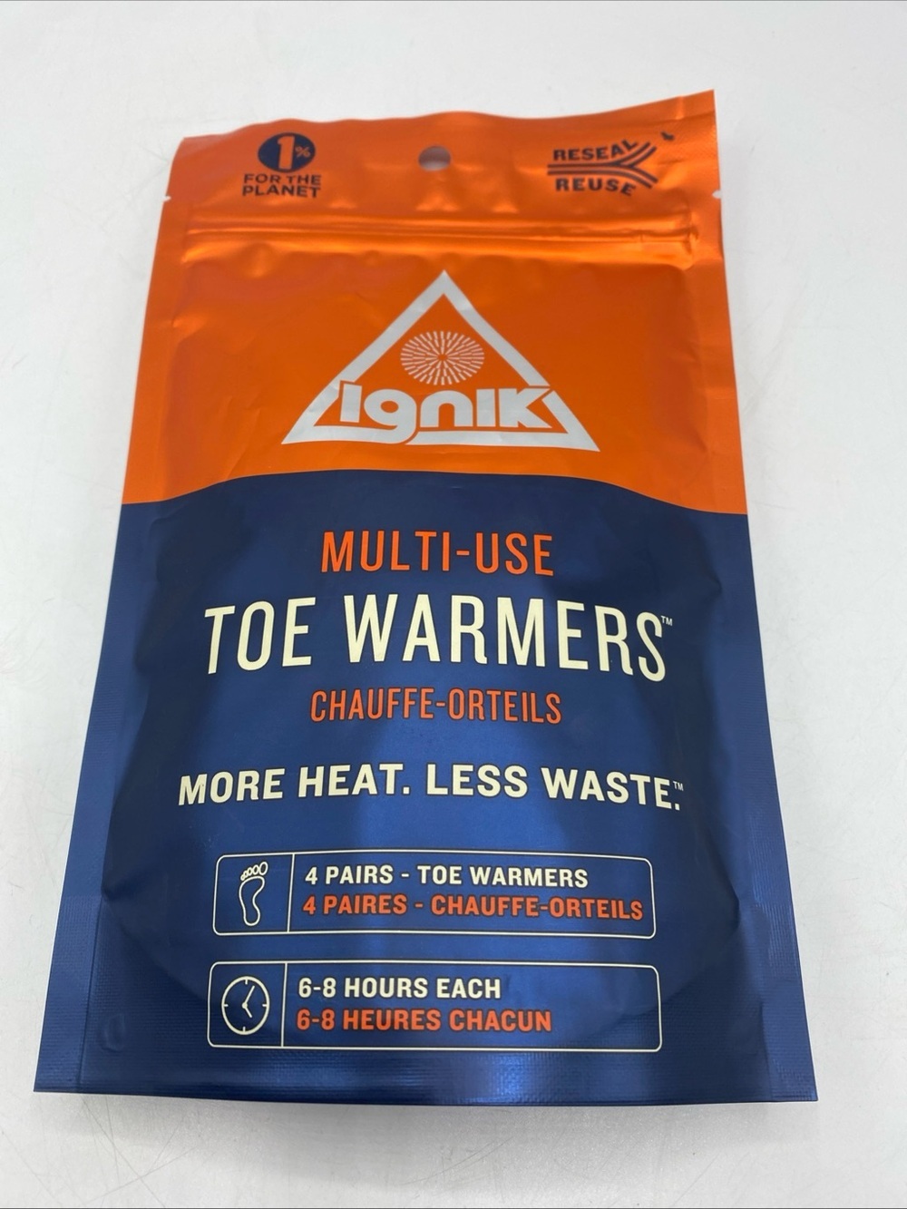 Ignik Toe Warmers 4 Pairs 6-8 Hours Each More Heat Less Waste Arctic Grade